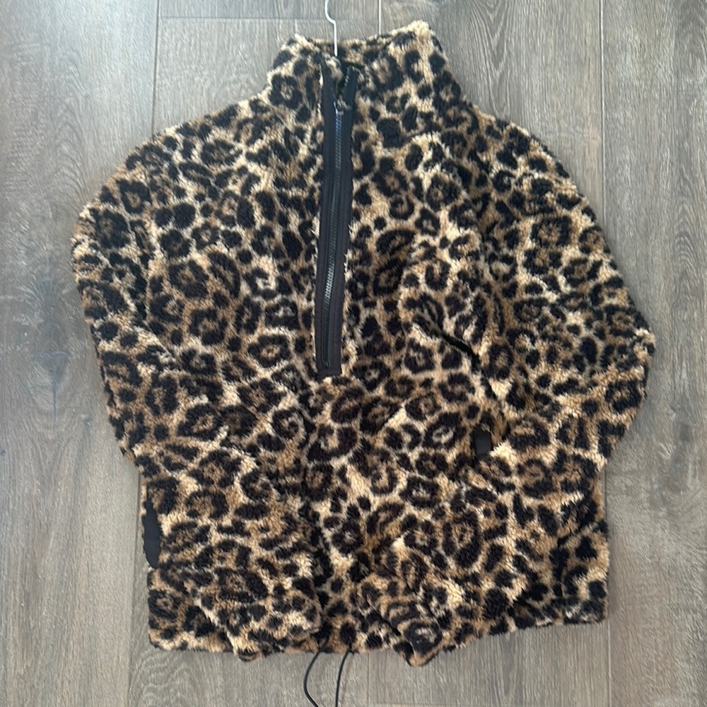 Leopard Print Fleece Jacket - Picture 1 of 1